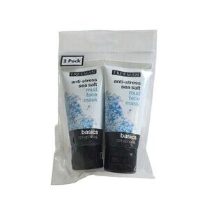 Freeman Anti-Stress Sea Salt Mud Face Mask , Lot of 2 ~1.5 fl oz
